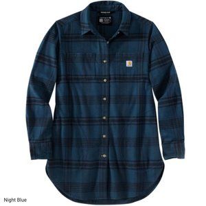 Carhartt Women's Night Blue Plaid Shirt